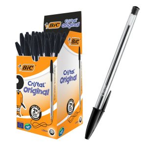 Bic Boligrafo Crystal Negro x 50 Unidades
